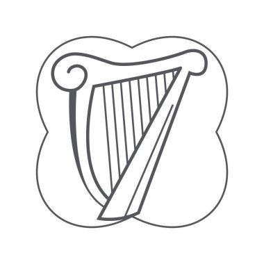 Simgeli basit biçimlendirilmiş pankart, vektör illüstrasyonu