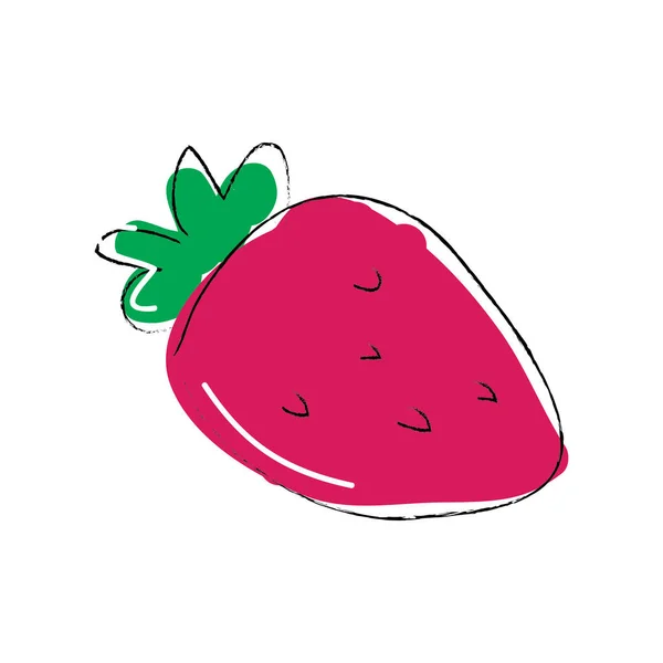 Strawberry Vector Illustration Icon Element Background — Stock Vector