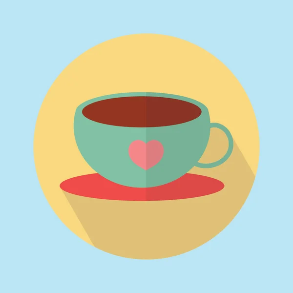 Eenvoudige Cup Vector Illustratie — Stockvector