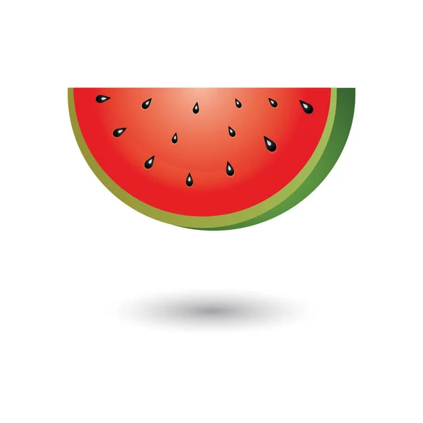 Kreative Vektorillustration Der Wassermelone — Stockvektor