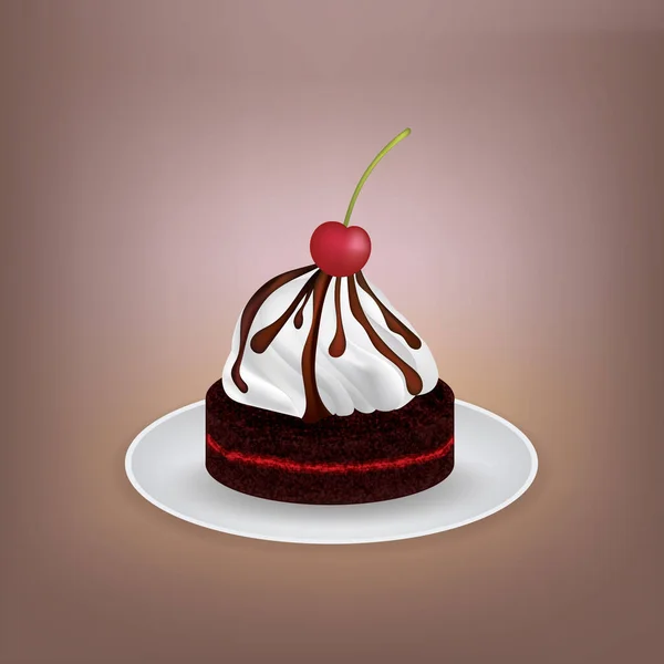 ケーキの創造的なベクトル図 — ストックベクタ