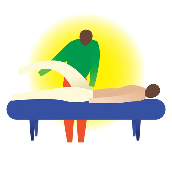 Moderne Grafische Icon Vektor Darstellung Der Massage — Stockvektor