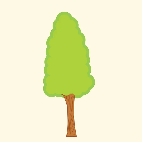 Icône Arbre Dans Design Plat Illustration Vectorielle — Image vectorielle