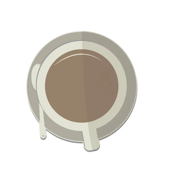 Kahve Simgesi Vektör Illüstrasyonu — Stok Vektör