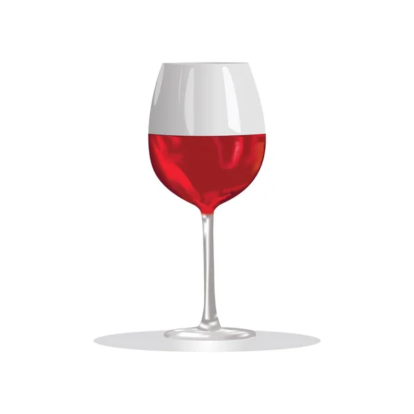 Illustration Vectorielle Verre Vin Fond Élément Icône — Image vectorielle