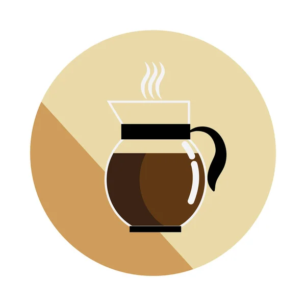 Ilustração Simples Vetor Ícone Café — Vetor de Stock