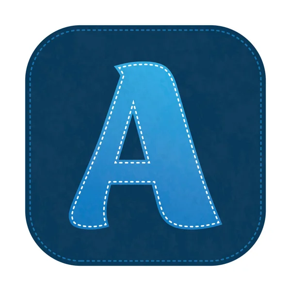 Letra Azul Ilustración Vectorial Gráfica Con Letra Alfabeto Abc — Archivo Imágenes Vectoriales