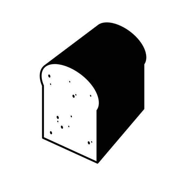 Ψωμί Απλή Έγχρωμη Διανυσματική Απεικόνιση — Διανυσματικό Αρχείο