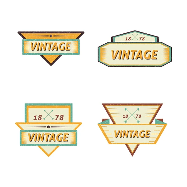 Ilustración Vector Gráfico Insignia Fondo Vintage — Vector de stock