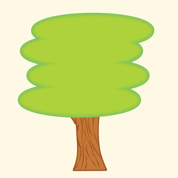 Ícone Árvore Design Plano Ilustração Vetorial —  Vetores de Stock