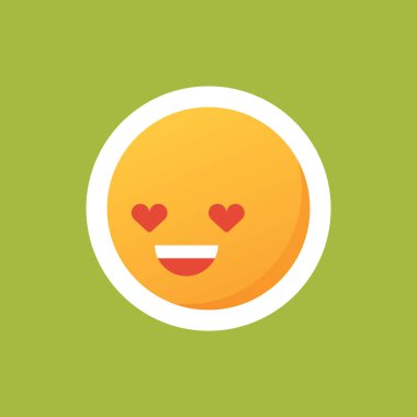 Emojili basit biçimlendirilmiş pankart, vektör illüstrasyonu