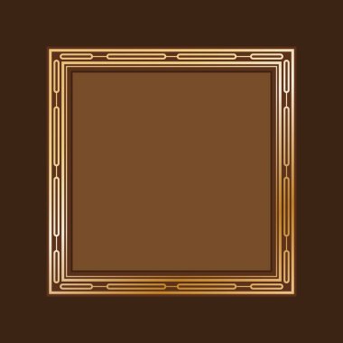 Simgeli basit biçimlendirilmiş pankart, vektör illüstrasyonu