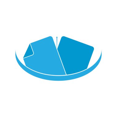 Kartların modern grafik simgesi çizimi