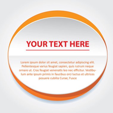 Metin ve vektör illüstrasyonu için alanı olan basit bir pankart