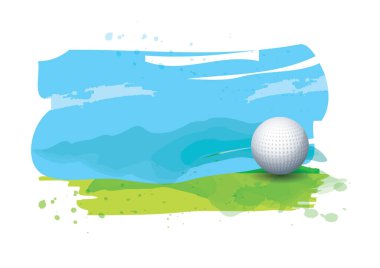 Golfün yaratıcı vektör illüstrasyonu