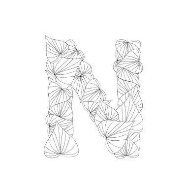 Harf simgesi vektör illüstrasyonu