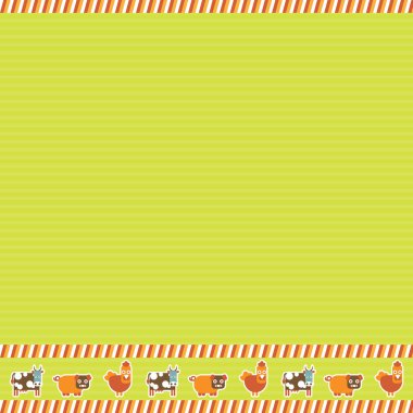 Şirin simgeli basit biçimlendirilmiş pankart, vektör illüstrasyonu