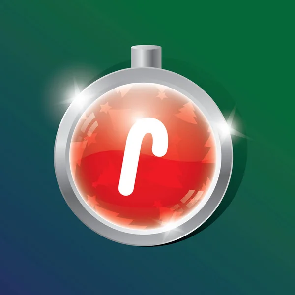 holiday Christmas bauble. vector illustration