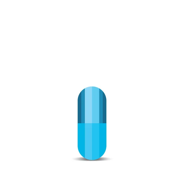 Kreative Vektorillustration Der Blauen Pille — Stockvektor