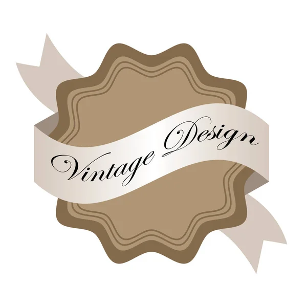 Gráfico Simples Vetor Ilustração Vintage — Vetor de Stock