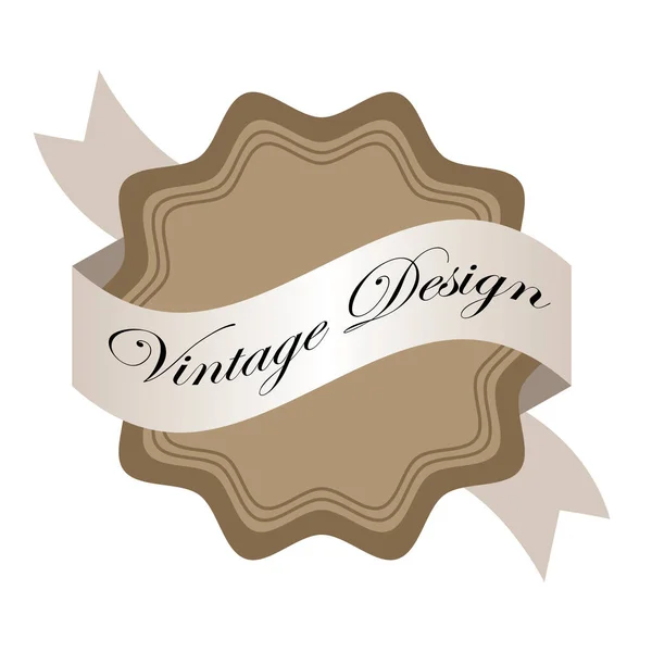 Semplice Grafica Vettoriale Illustrazione Vintage — Vettoriale Stock