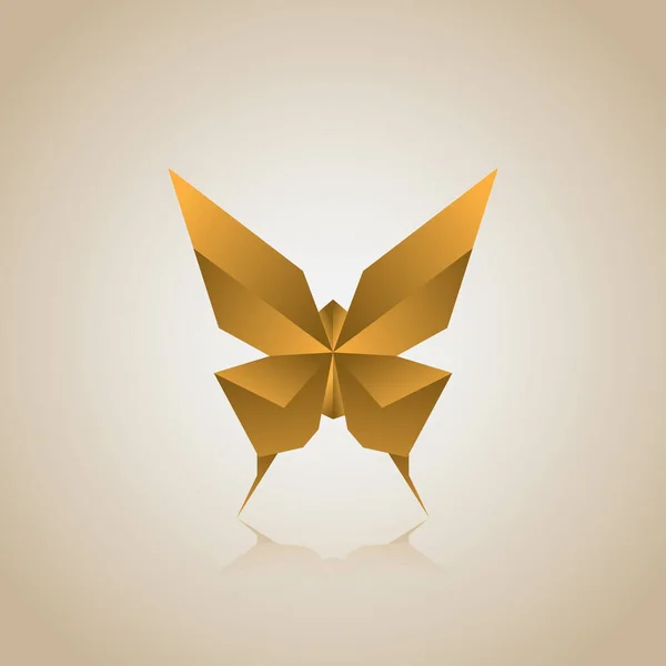 Kreative Vektorillustration Des Origami Schmetterlings — Stockvektor