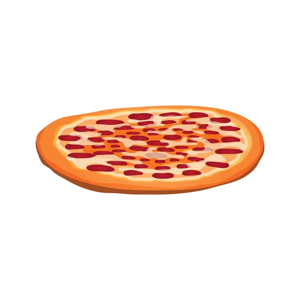 Pizza Vektor Illustration Ikon Element Bakgrund — Stock vektor