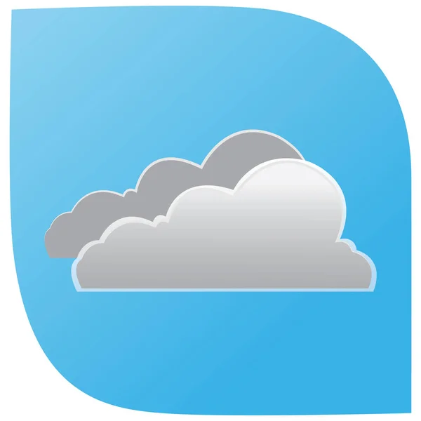 Cloud Vector Illustration Icon Element Background — Stock Vector