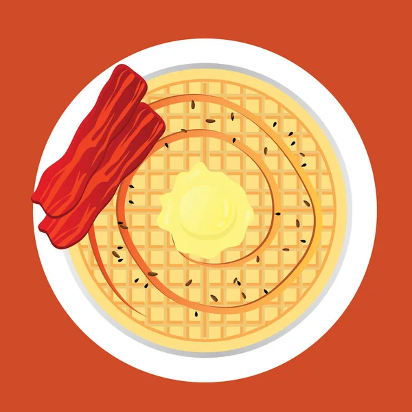 Moderne Grafische Symbolvektorillustration Des Frühstücks — Stockvektor
