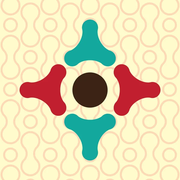 Einfaches Stilisiertes Banner Mit Symbolen Vektorillustration — Stockvektor