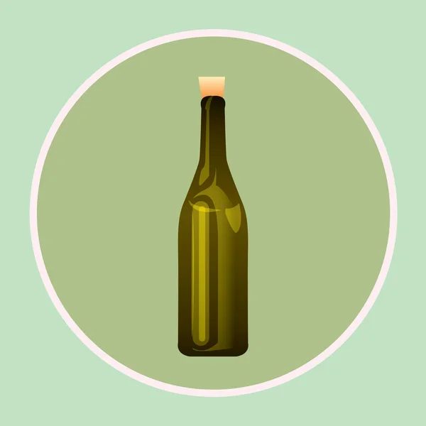 Moderne Grafische Icon Vektor Illustration Der Flasche — Stockvektor