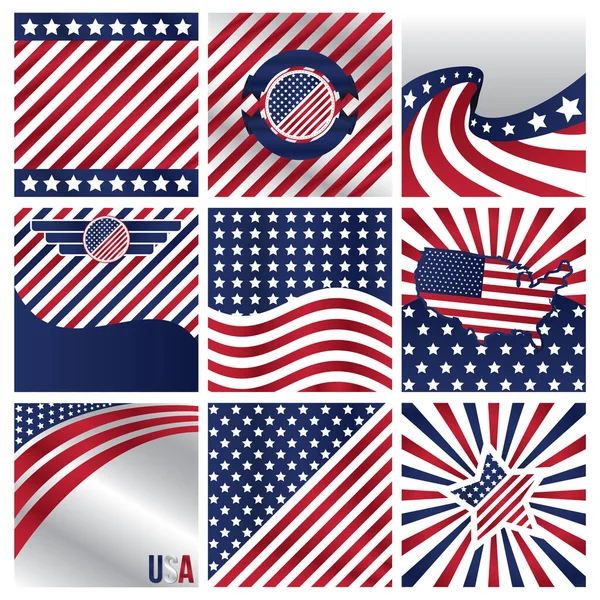 Usa Vector Illustration Icon Element Background — Stock Vector