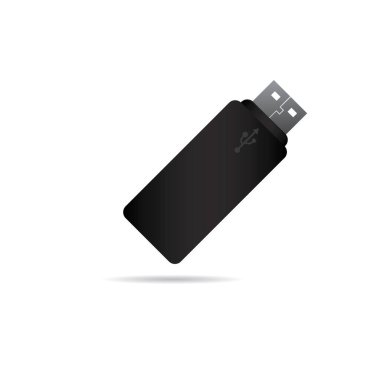 USB vektör illüstrasyonu, simge ögesi arkaplanı