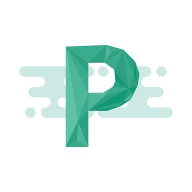 tipografi mektubu, vektör illüstrasyonu