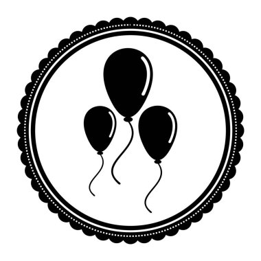 balonlar vektör illüstrasyonu, simge ögesi arkaplanı