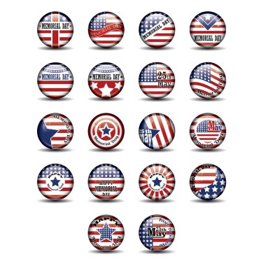 ABD vektör illüstrasyonu, simge element arkaplanı