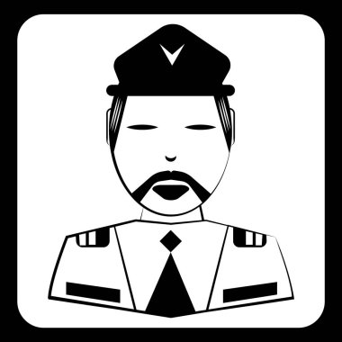 İnsanlı basit biçimlendirilmiş bayrak, vektör illüstrasyonu