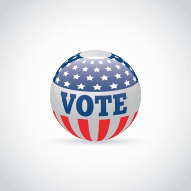 ABD oylaması, vektör illüstrasyonu