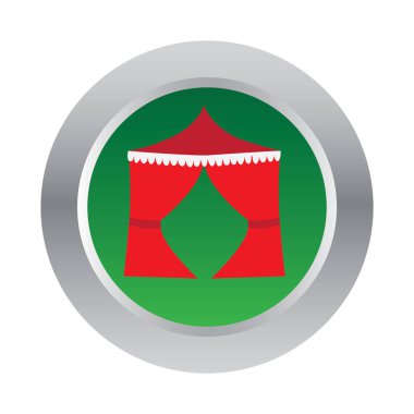 Noel düğmesi simgesi, vektör illüstrasyonu 