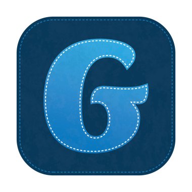 Renkli alfabe harfi izole edildi