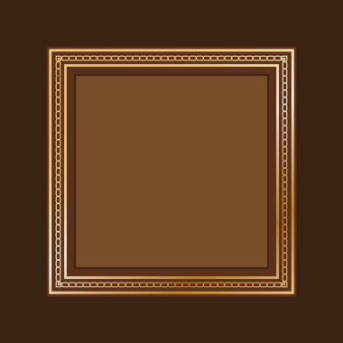 Simgeli basit biçimlendirilmiş pankart, vektör illüstrasyonu