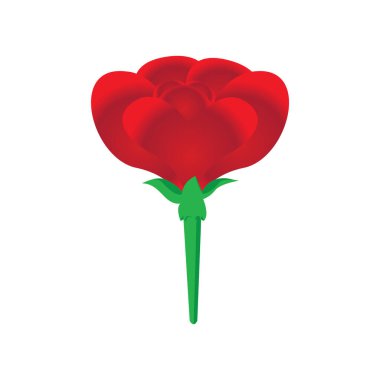 Çiçek simgesi vektör illüstrasyonu