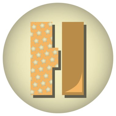 Basit grafik simgesi vektör illüstrasyonu 