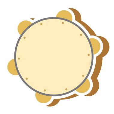 Müzik simgesi vektör illüstrasyonu