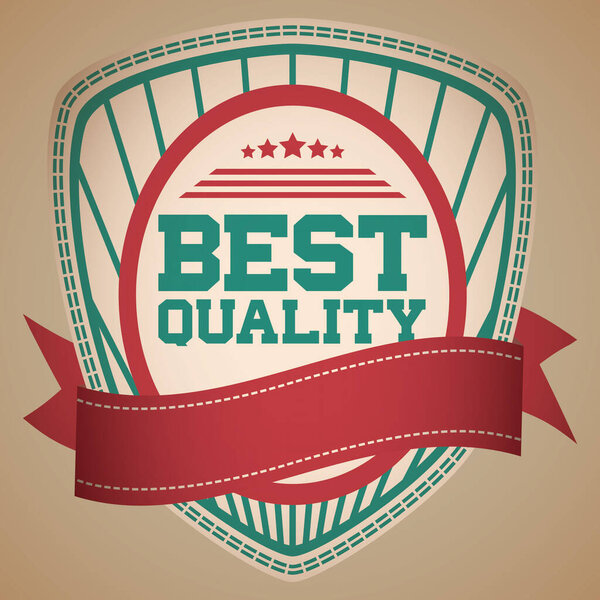 графическая векторная иллюстрация, винтажный бейдж 