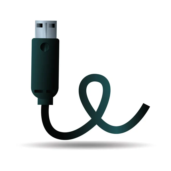 Ilustración Vectorial Usb Fondo Elemento Icono — Vector de stock