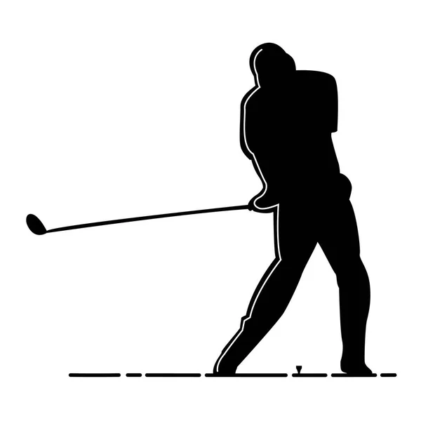 Vector Golf Ilustración Icono Fondo Elemento — Archivo Imágenes Vectoriales