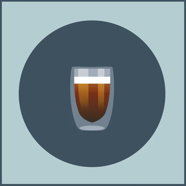 Moderne Grafische Icon Vektor Illustration Von Kaffee — Stockvektor