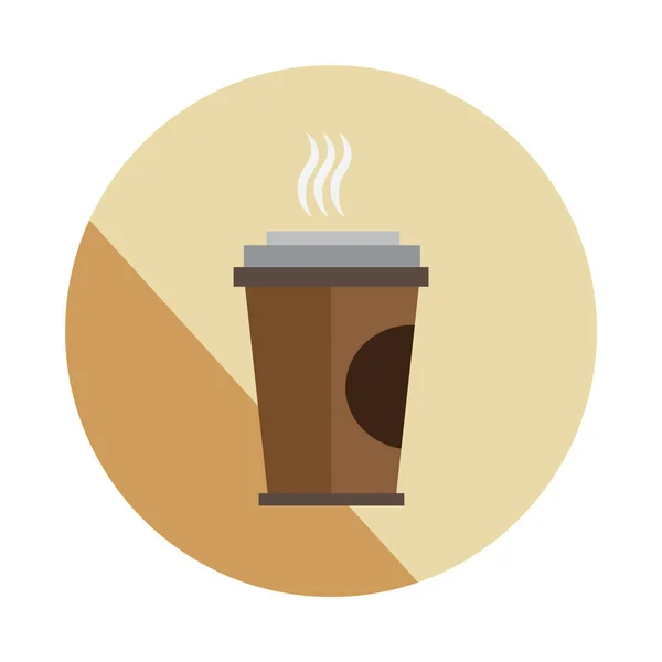 简单的咖啡图标矢量插图 — 图库矢量图片