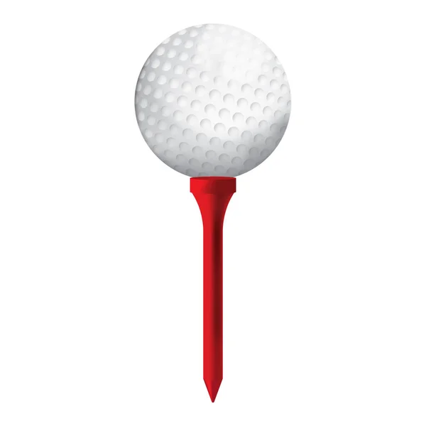 Illustration Vectorielle Couleur Simple Golf — Image vectorielle